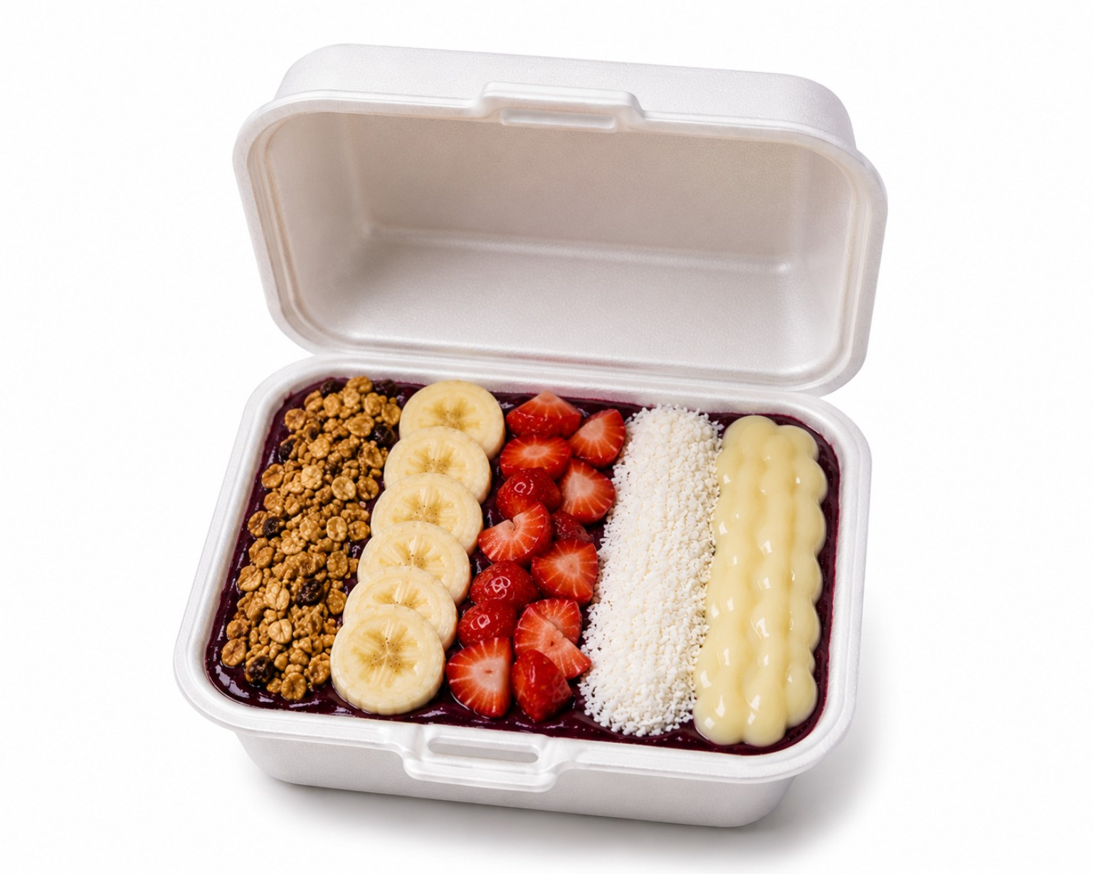 Azury Box montada com açaí e complementos